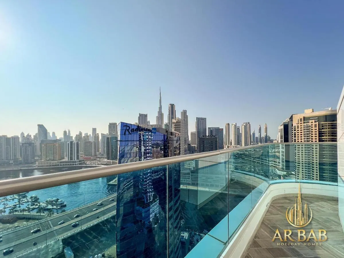 公寓 Arbab Homes Luxury 1Br-Canal View-Near Dubai Mall